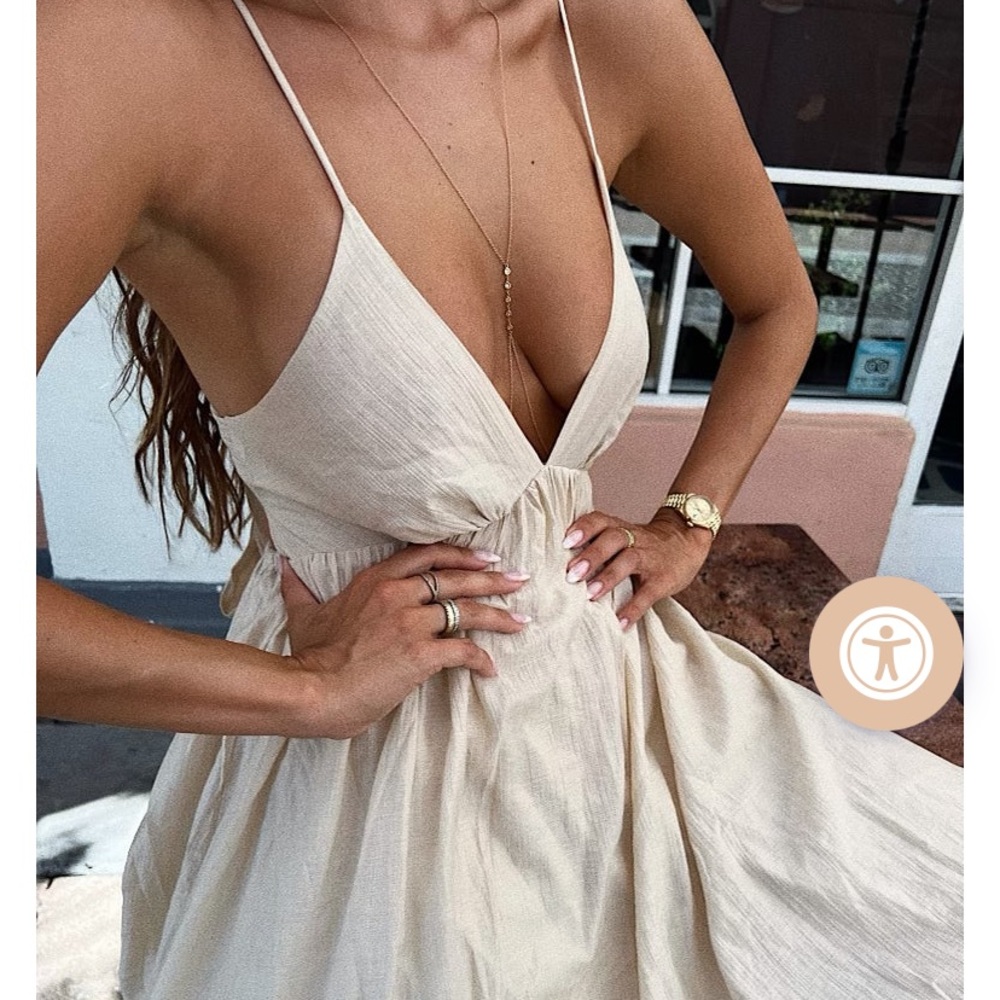 Maxi Dress Beige / S - Picture 2 of 4